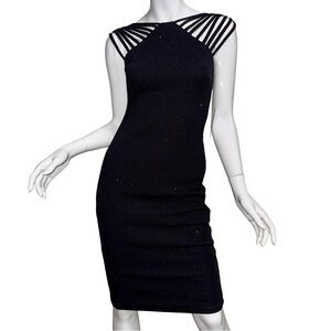 💙💖 NWT Bisou Bisou Black Glitter Cocktail Dress